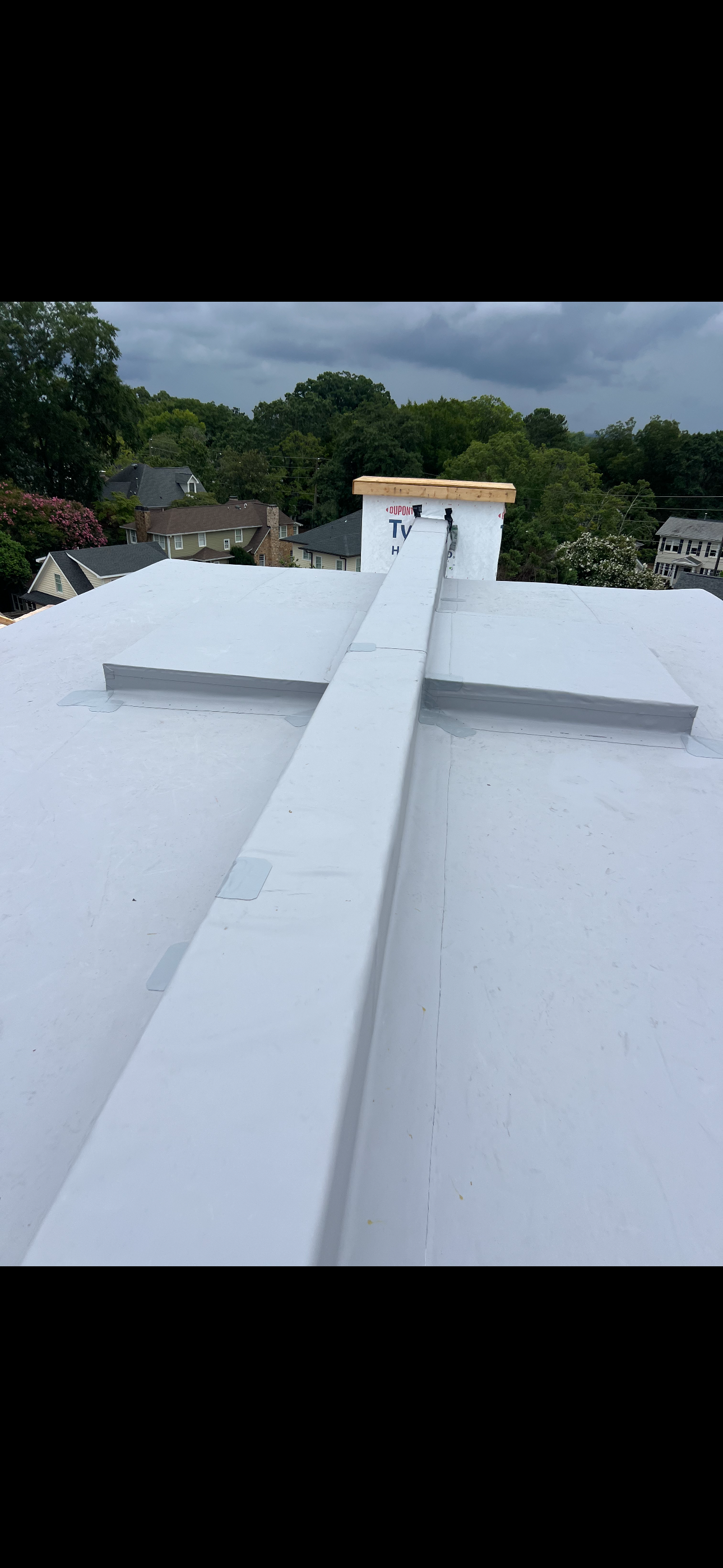 TPO commercial roofing project