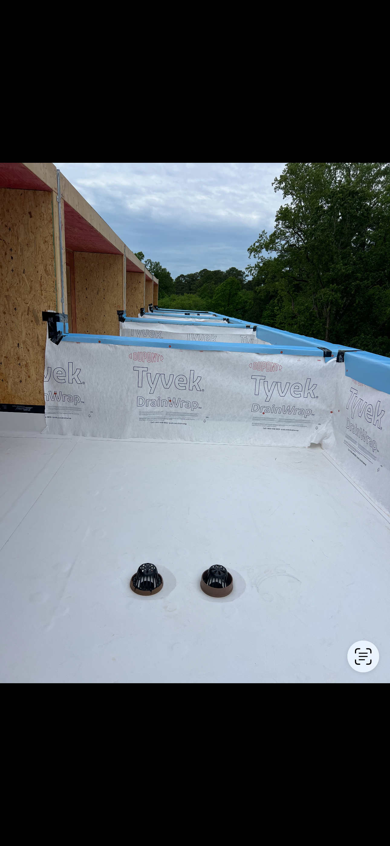 Roofing project after